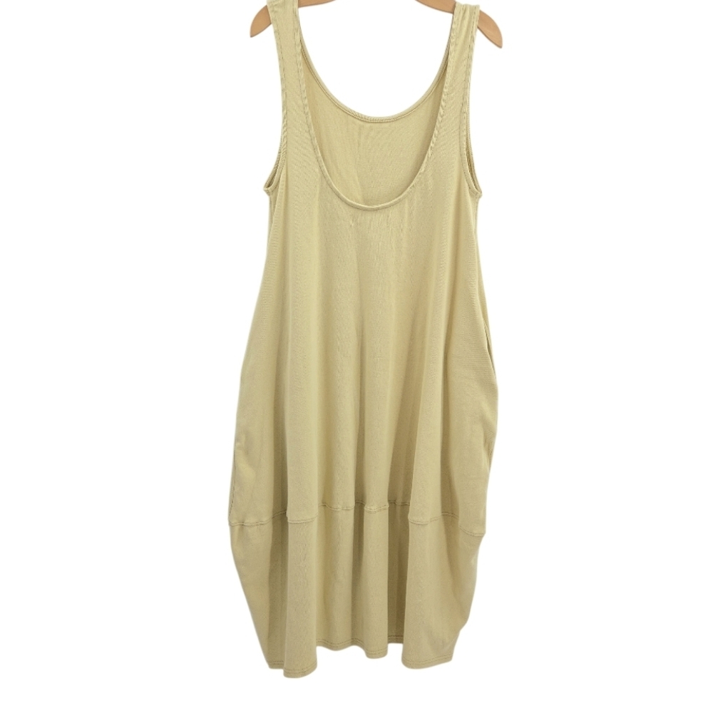 Free People Perth Barrel Dress Tan Cotton Sleeveless - Picture 5 of 14